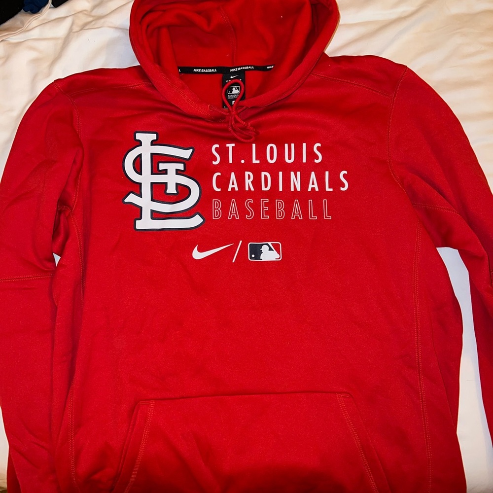 St. Louis Cardinals Baseball Authentic Collection Pullover Hoodie